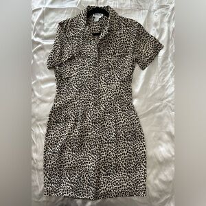 Silk Leopard Cheetah Print Vintage Robbie Bee Animal Print Skirt, Dress, Shirt